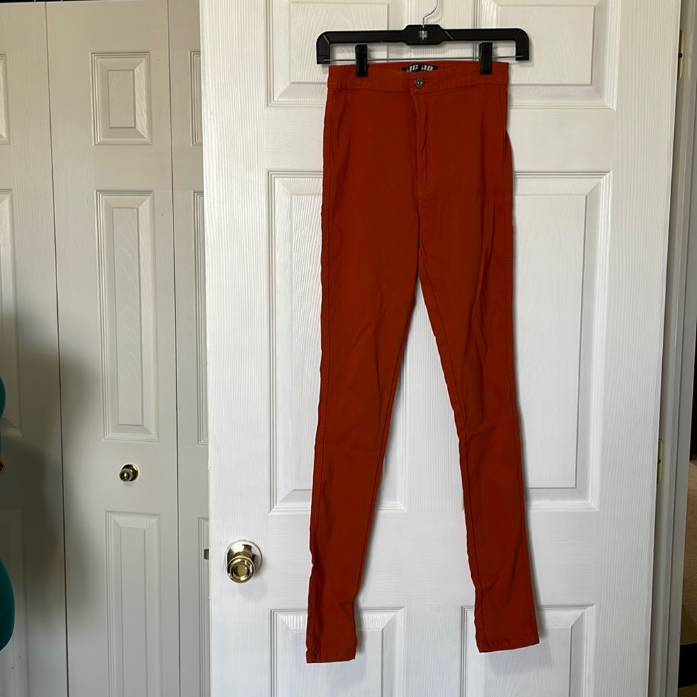 Ladies Stretch Jeggings/Jeans , Color: Burnt Orange